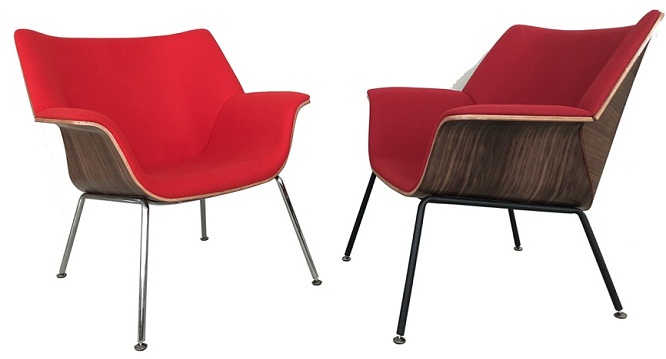 Swoop plywood lounge chair