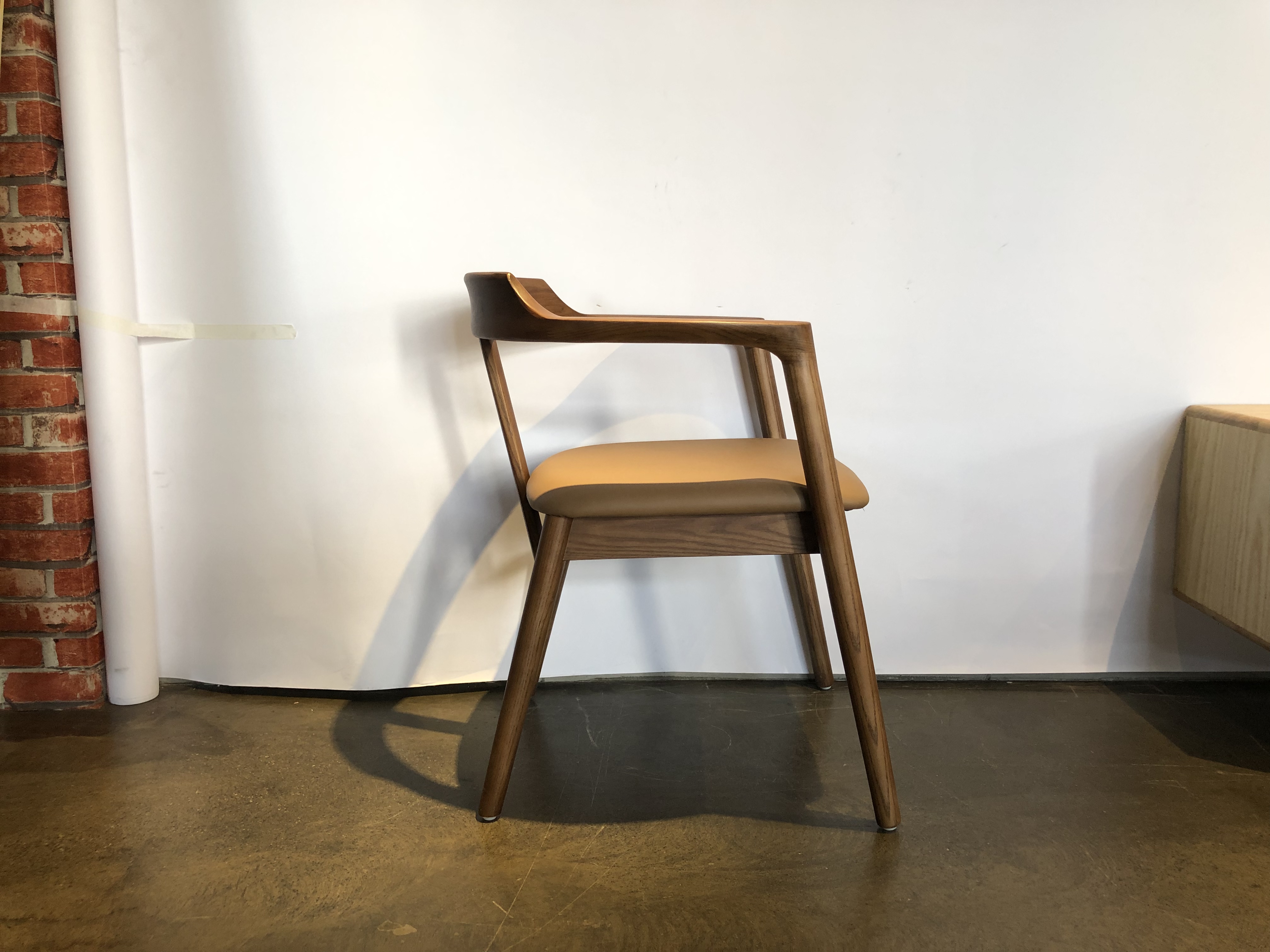 Solid elm armchair