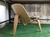 Shell Fabric Armless Chair