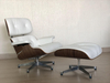 Eames Lounge Chair with white PU