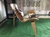 Shell Fabric Armless Chair