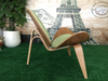 Shell Fabric Armless Chair