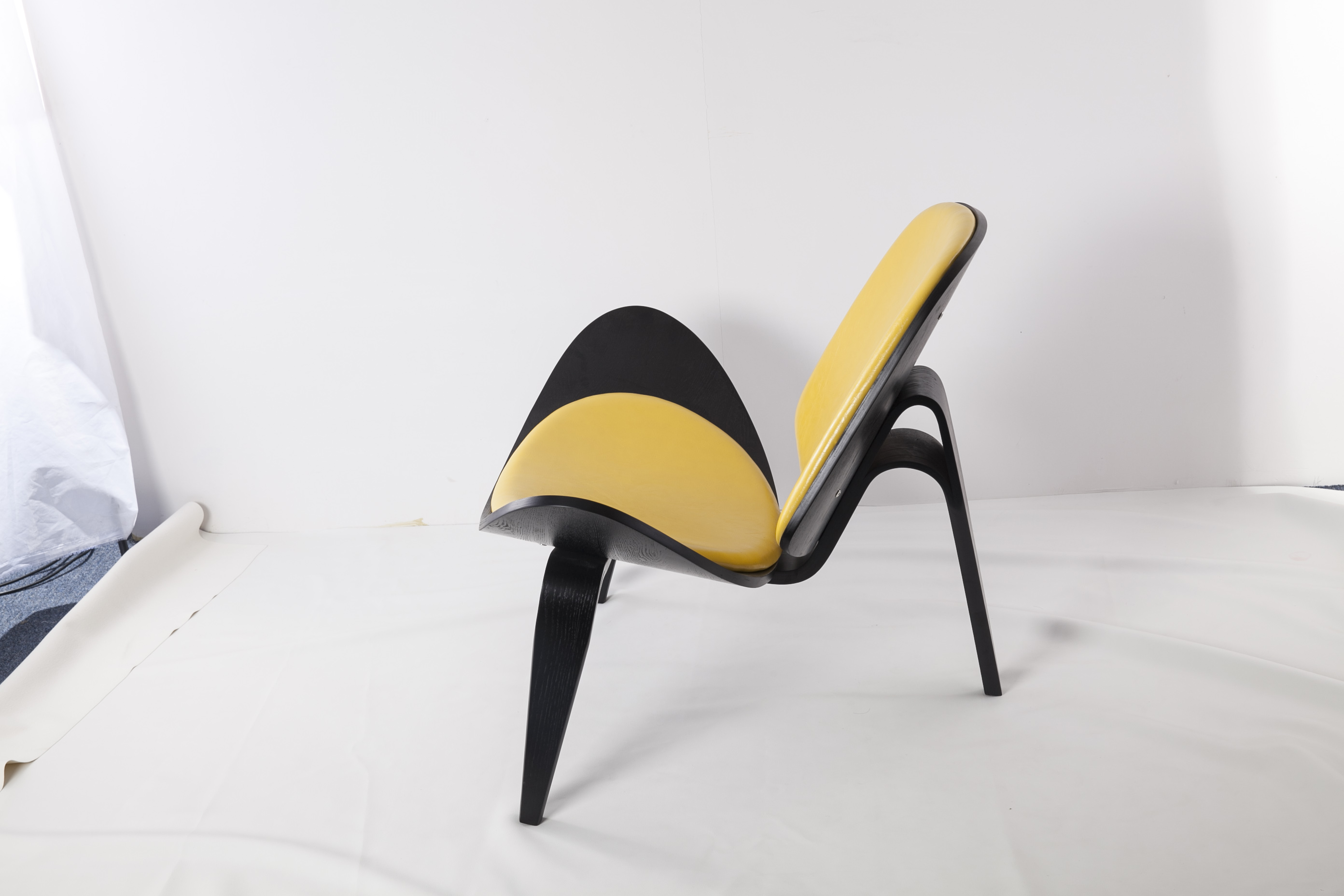 Shell Fabric Armless Chair