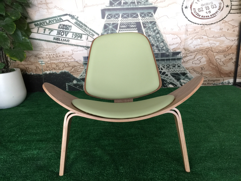 Shell Fabric Armless Chair