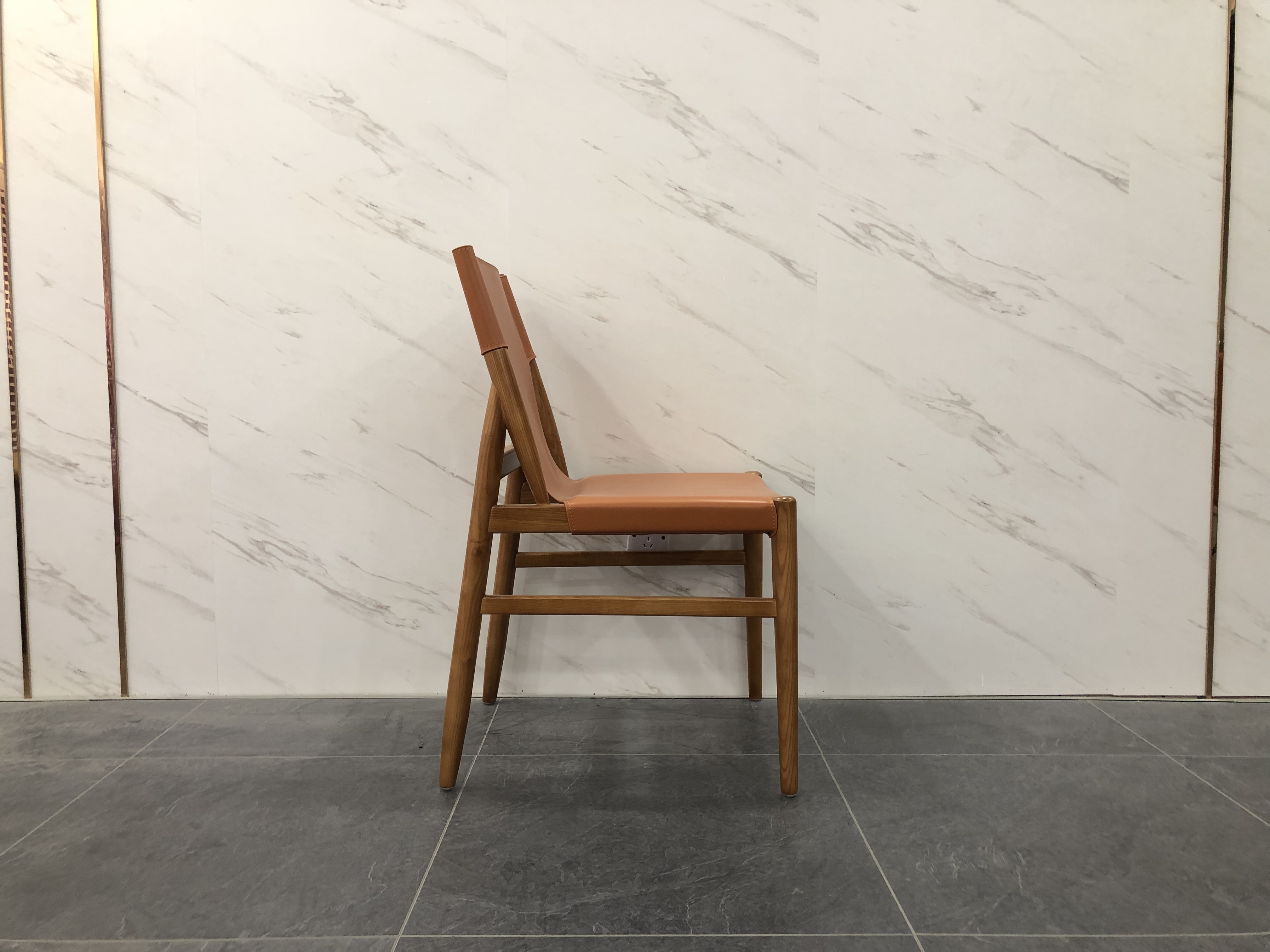 chair with leather