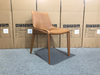 Dining chair with leather